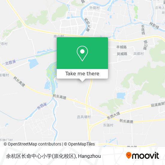 余杭区长命中心小学(祟化校区) map