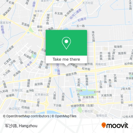 军沙路 map