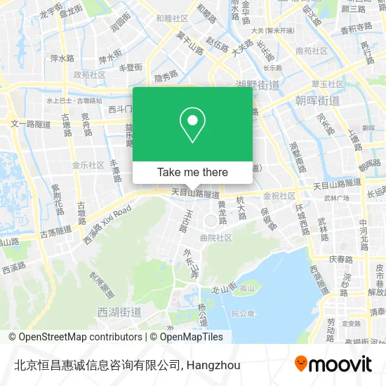 北京恒昌惠诚信息咨询有限公司 map