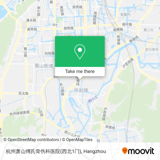杭州萧山傅氏骨伤科医院(西北1门) map