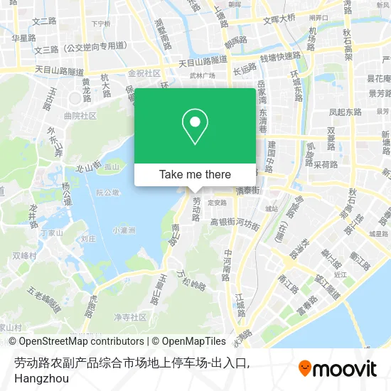劳动路农副产品综合市场地上停车场-出入口 map