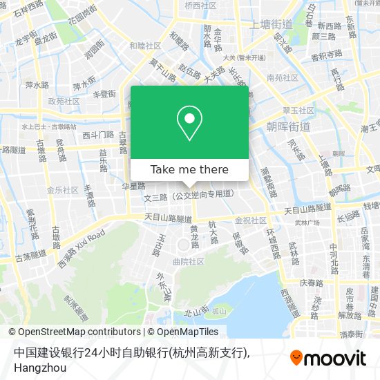 中国建设银行24小时自助银行(杭州高新支行) map