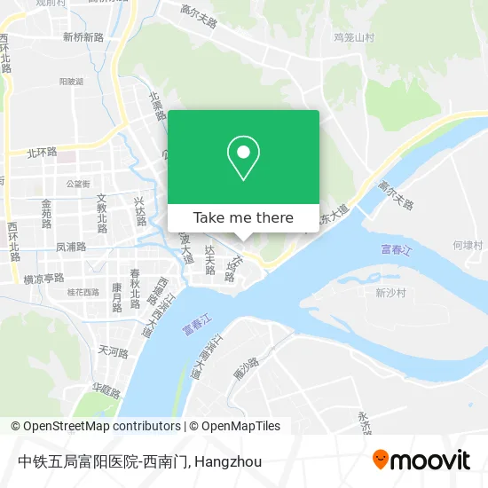 中铁五局富阳医院-西南门 map