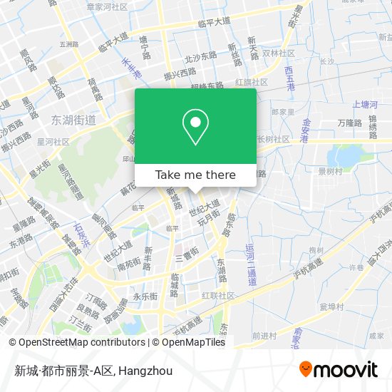 新城·都市丽景-A区 map