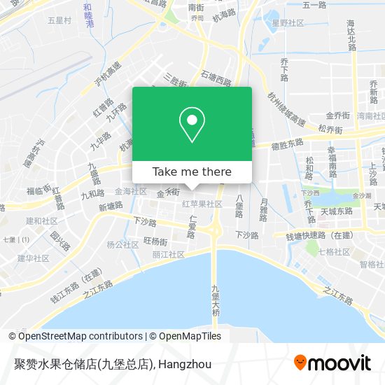 聚赞水果仓储店(九堡总店) map