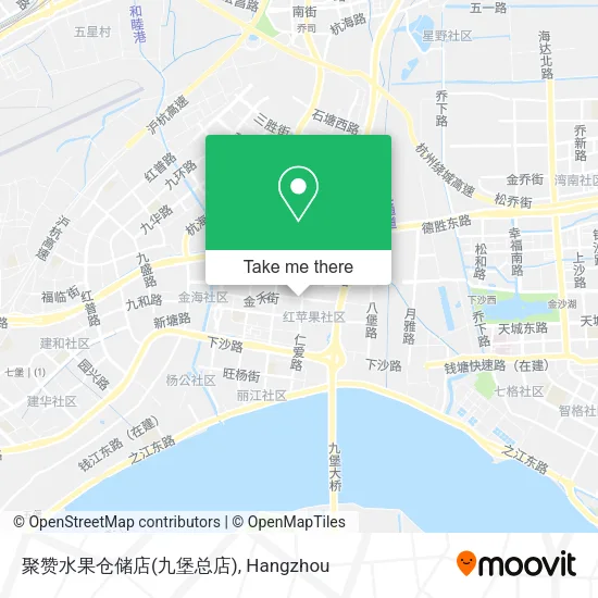 聚赞水果仓储店(九堡总店) map