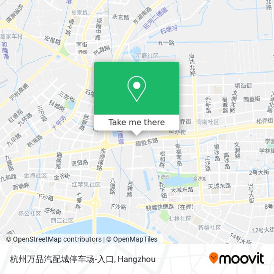 杭州万品汽配城停车场-入口 map