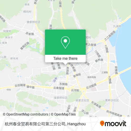 杭州春业贸易有限公司第三分公司 map