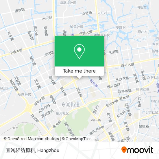 宜鸿轻纺原料 map