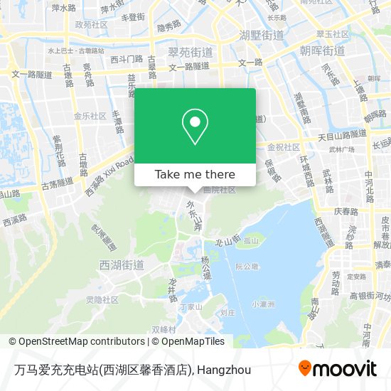 万马爱充充电站(西湖区馨香酒店) map