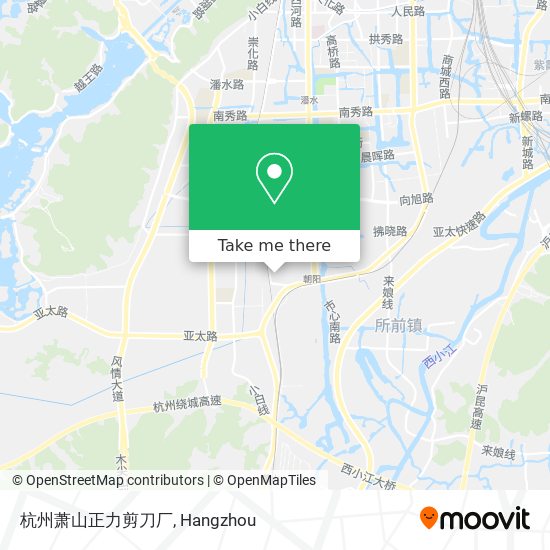 杭州萧山正力剪刀厂 map