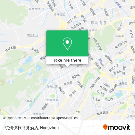 杭州快栈商务酒店 map