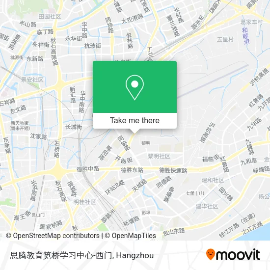 思腾教育笕桥学习中心-西门 map