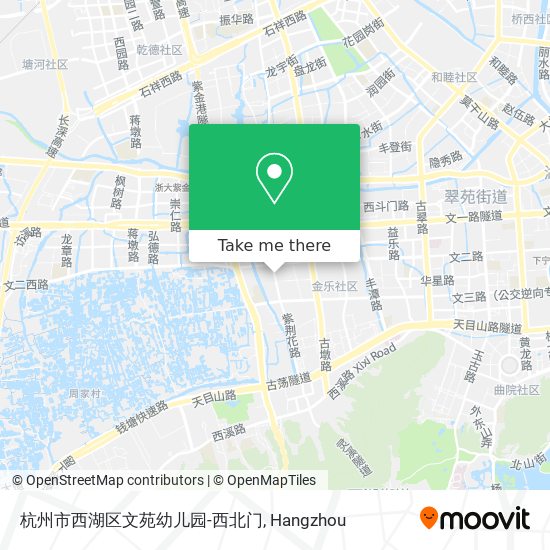 杭州市西湖区文苑幼儿园-西北门 map