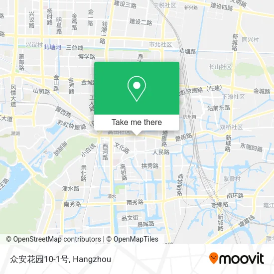 众安花园10-1号 map