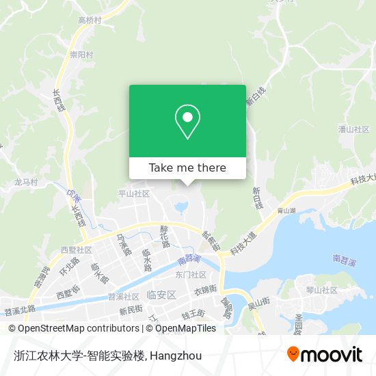 浙江农林大学-智能实验楼 map