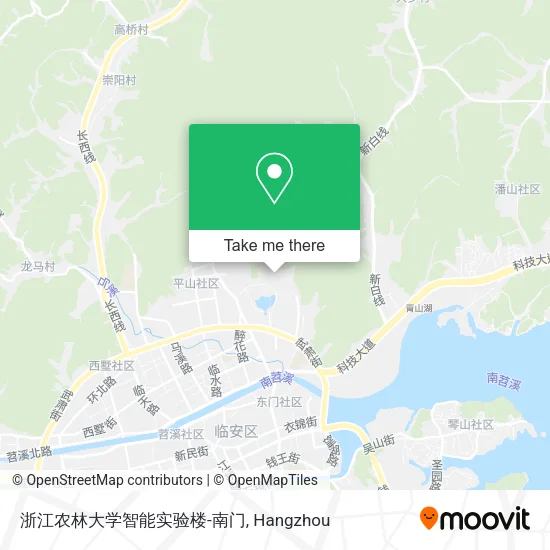 浙江农林大学智能实验楼-南门 map