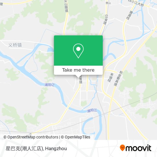 星巴克(潮人汇店) map