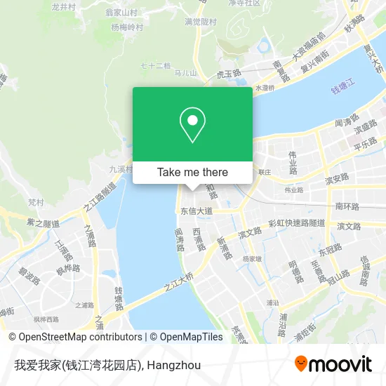 我爱我家(钱江湾花园店) map