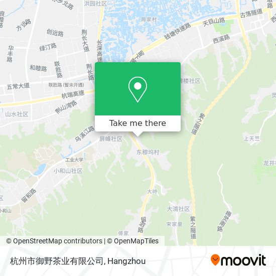 杭州市御野茶业有限公司 map