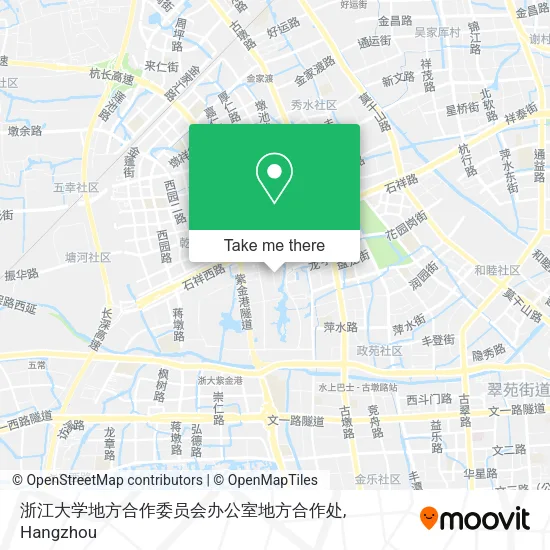 浙江大学地方合作委员会办公室地方合作处 map