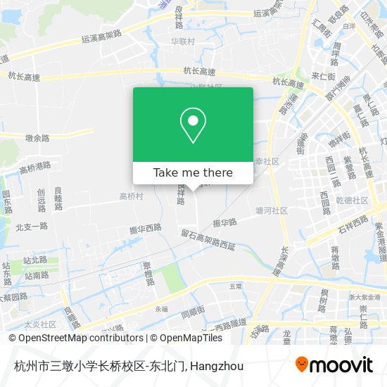 杭州市三墩小学长桥校区-东北门 map