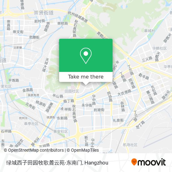 绿城西子田园牧歌麓云苑-东南门 map