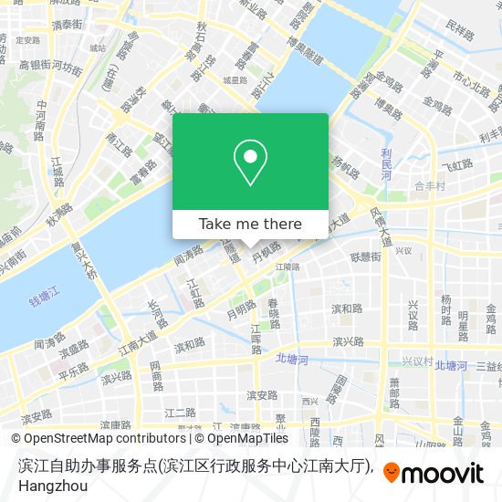 滨江自助办事服务点(滨江区行政服务中心江南大厅) map