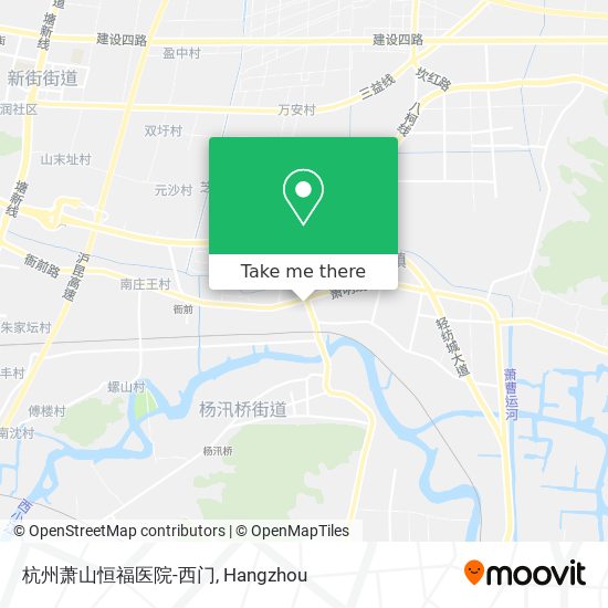 杭州萧山恒福医院-西门 map