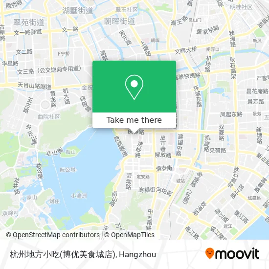 杭州地方小吃(博优美食城店) map