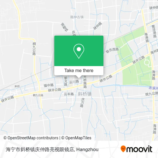海宁市斜桥镇庆仲路亮视眼镜店 map
