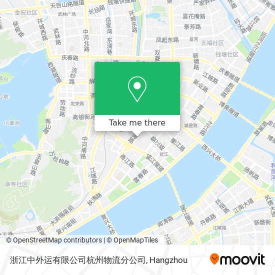 浙江中外运有限公司杭州物流分公司 map