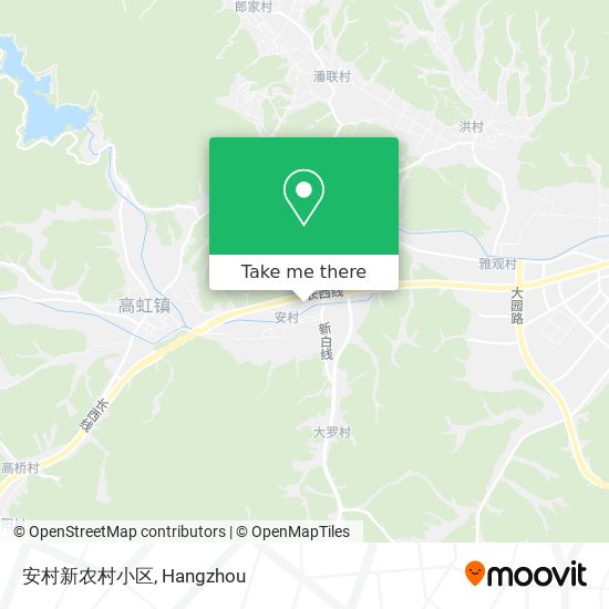 安村新农村小区 map