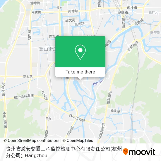 贵州省质安交通工程监控检测中心有限责任公司(杭州分公司) map