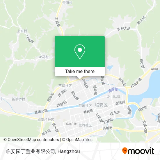 临安园丁置业有限公司 map