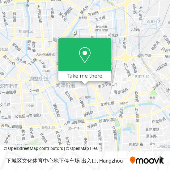 下城区文化体育中心地下停车场-出入口 map