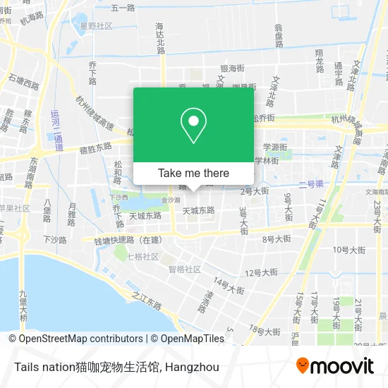 Tails nation猫咖宠物生活馆 map
