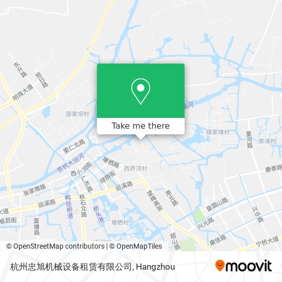 杭州忠旭机械设备租赁有限公司 map
