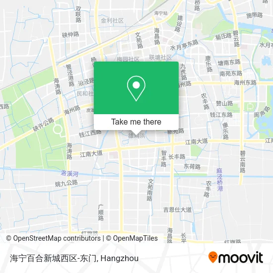 海宁百合新城西区-东门 map