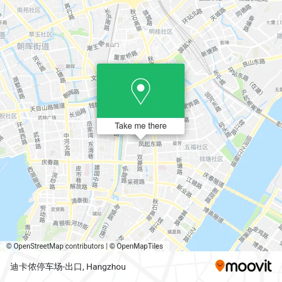 迪卡侬停车场-出口 map