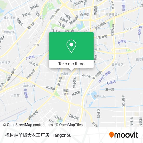 枫树林羊绒大衣工厂店 map