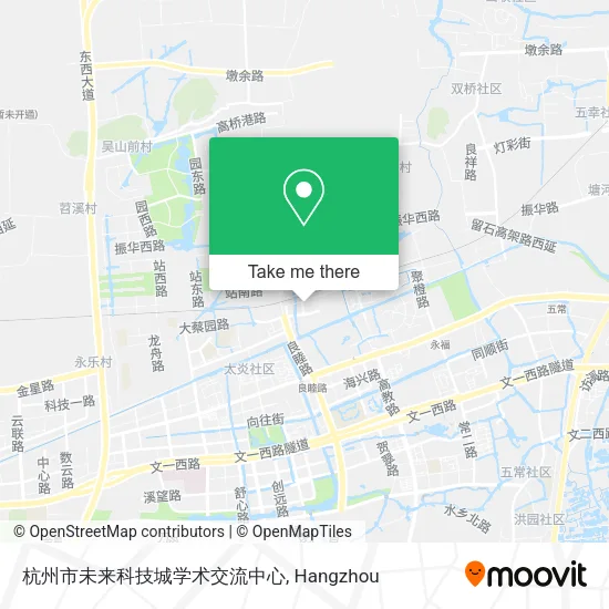 杭州市未来科技城学术交流中心 map