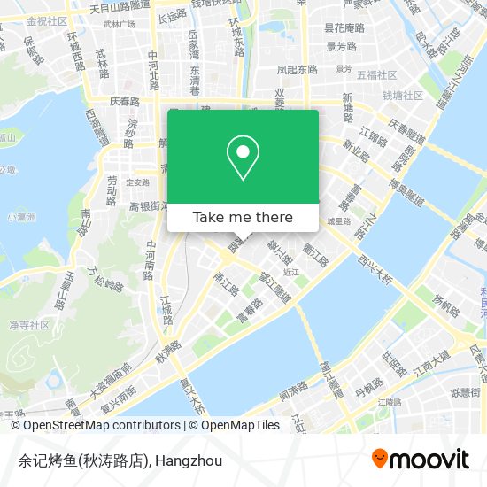 余记烤鱼(秋涛路店) map