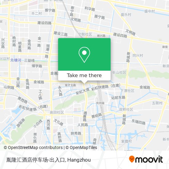 胤隆汇酒店停车场-出入口 map