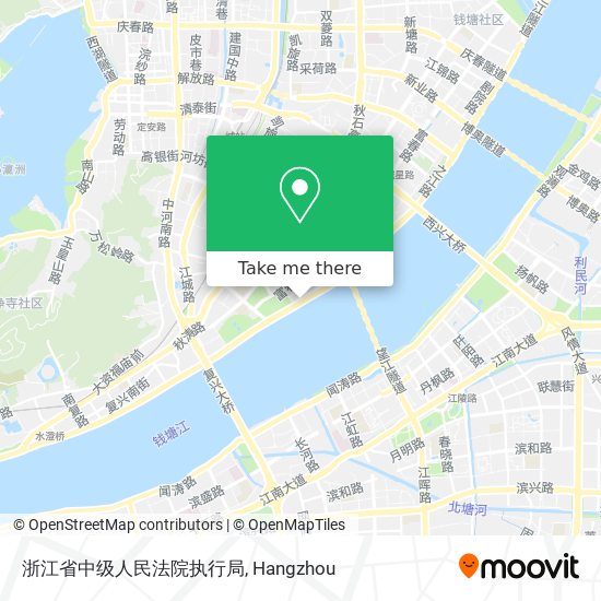 浙江省中级人民法院执行局 map