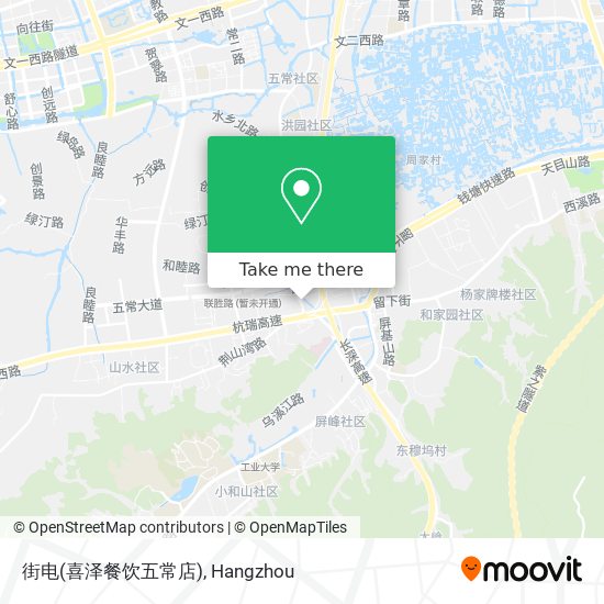 街电(喜泽餐饮五常店) map