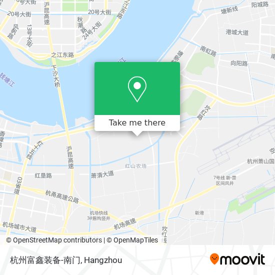 杭州富鑫装备-南门 map