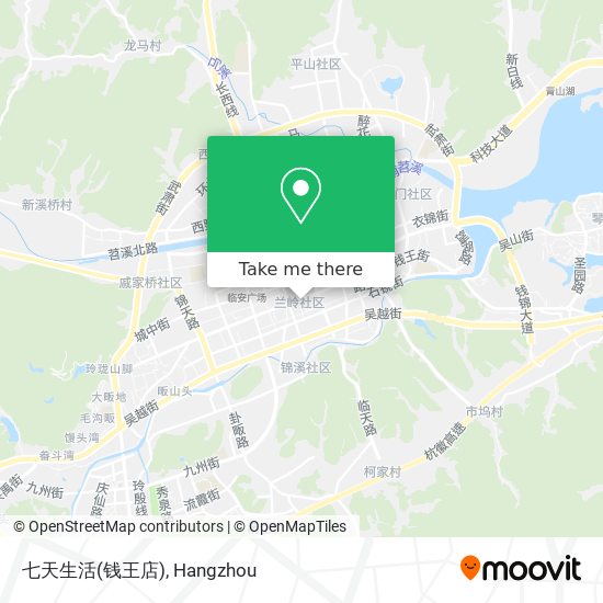 七天生活(钱王店) map