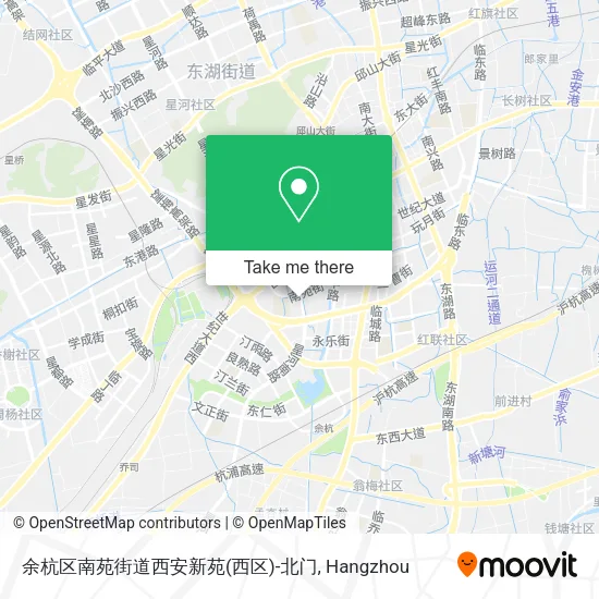 余杭区南苑街道西安新苑(西区)-北门 map