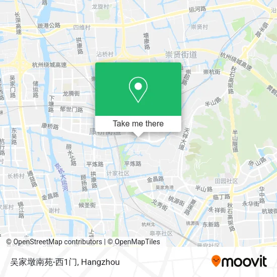 吴家墩南苑-西1门 map